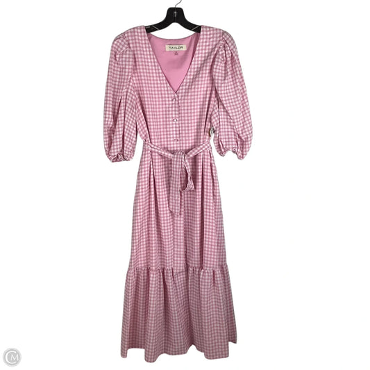 Dress Casual Maxi By Taylor In Pink, Size: 14