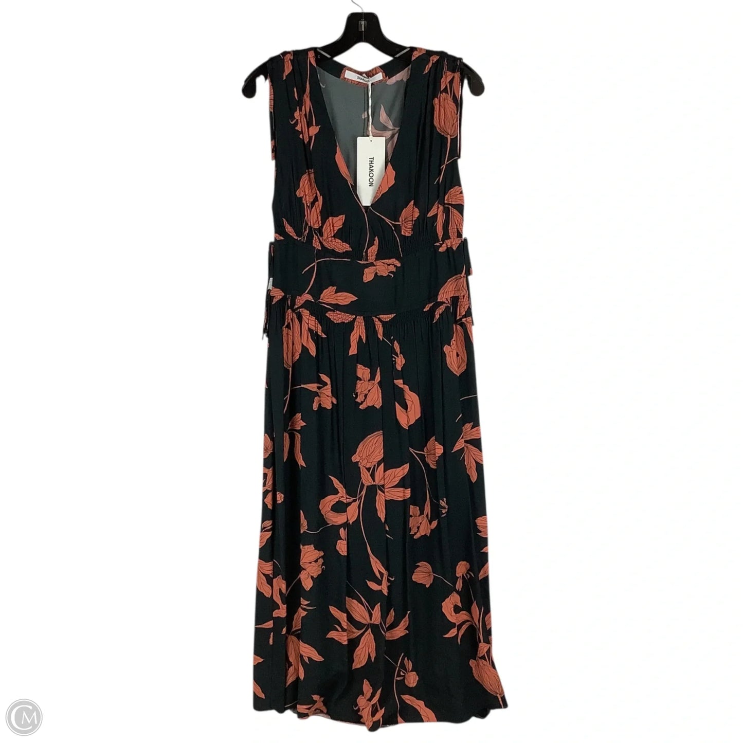 Dress Casual Maxi By Cmc In Black & Orange, Size: 2