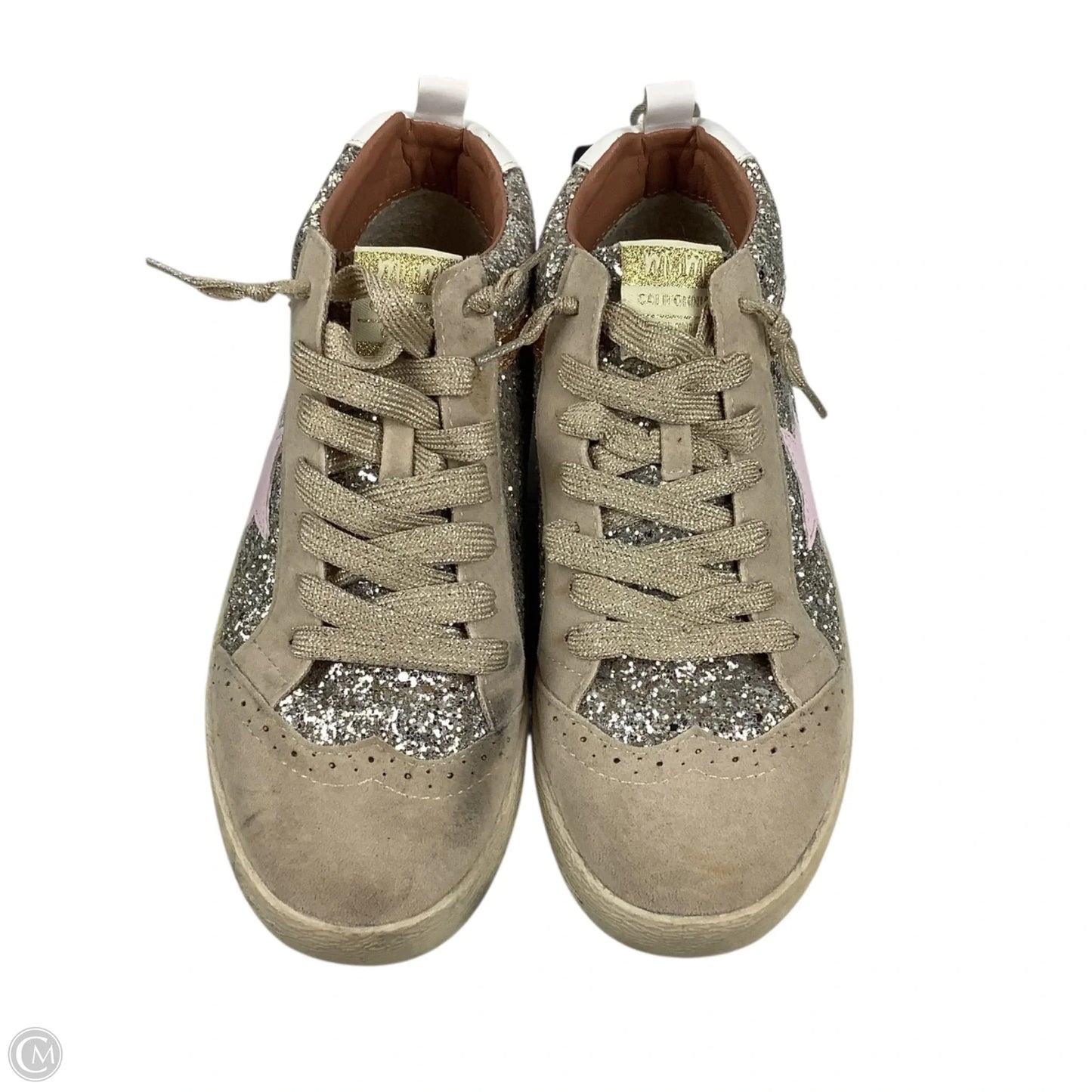 Shoes Sneakers By Clothes Mentor In Tan, Size: 6.5