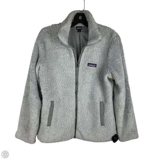 Jacket Fleece By Patagonia In Grey, Size: M