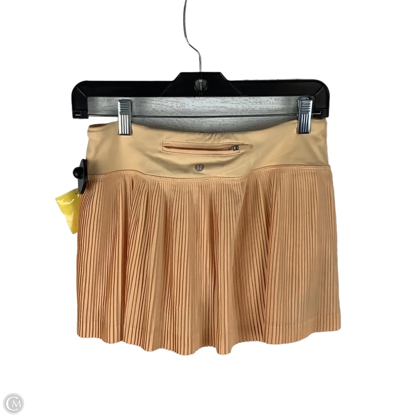 Athletic Skort By Lululemon In Orange, Size: 4