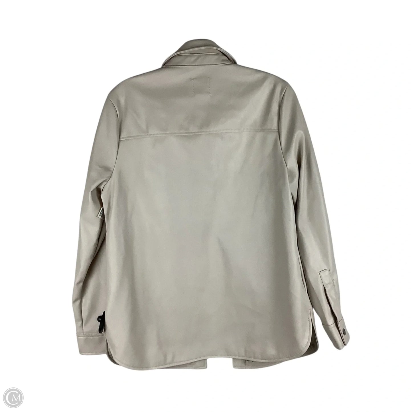 Jacket Shirt By Kensie In Cream, Size: S