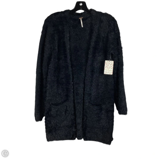 Sweater Cardigan By Free People In Black, Size: Xs