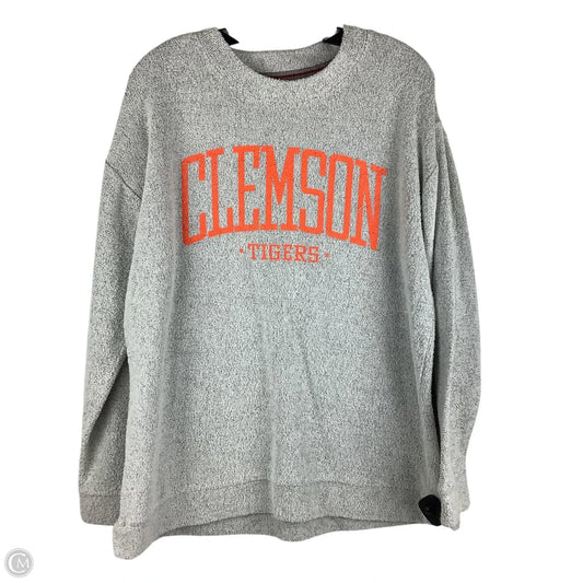 Sweatshirt Crewneck By Pressbox In Grey, Size: Xl