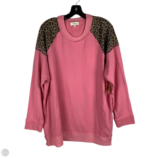 Top Long Sleeve By Umgee In Pink, Size: 1x