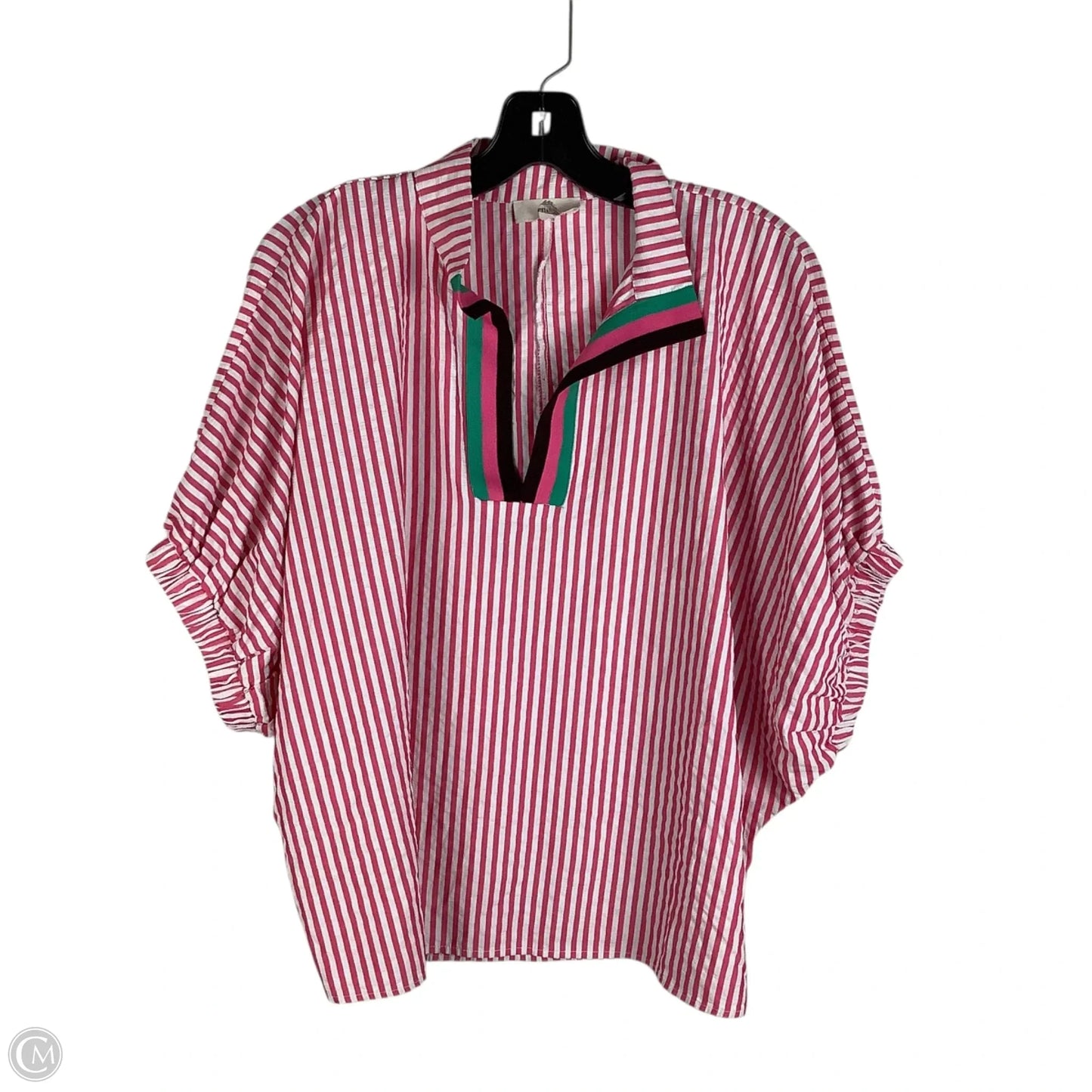 Top Short Sleeve By Entro In Pink, Size: L