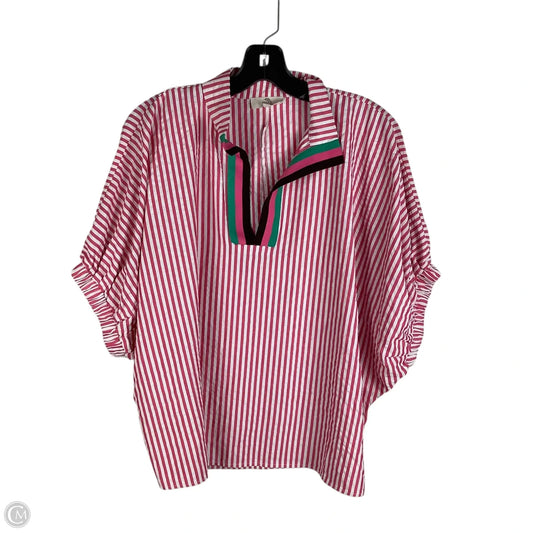 Top Short Sleeve By Entro In Pink, Size: L