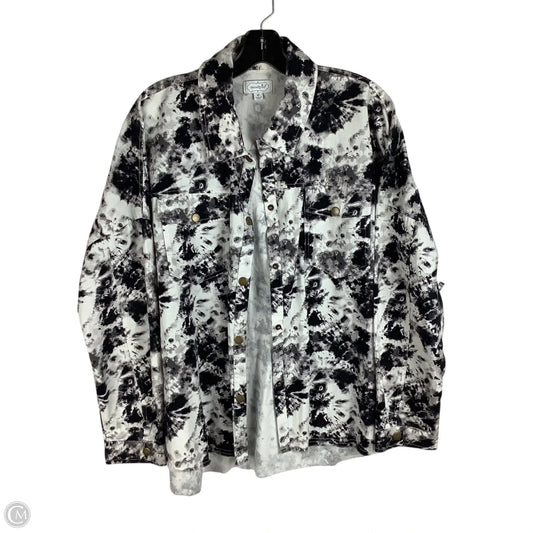 Jacket Utility By Mudpie In Tie Dye Print, Size: M