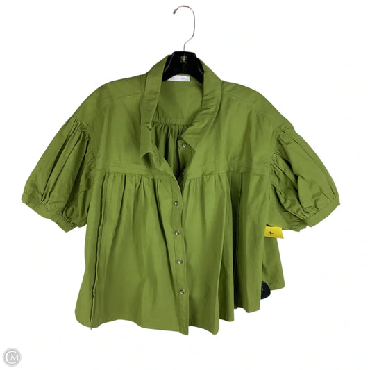Top Short Sleeve By Ces Femme In Green, Size: L
