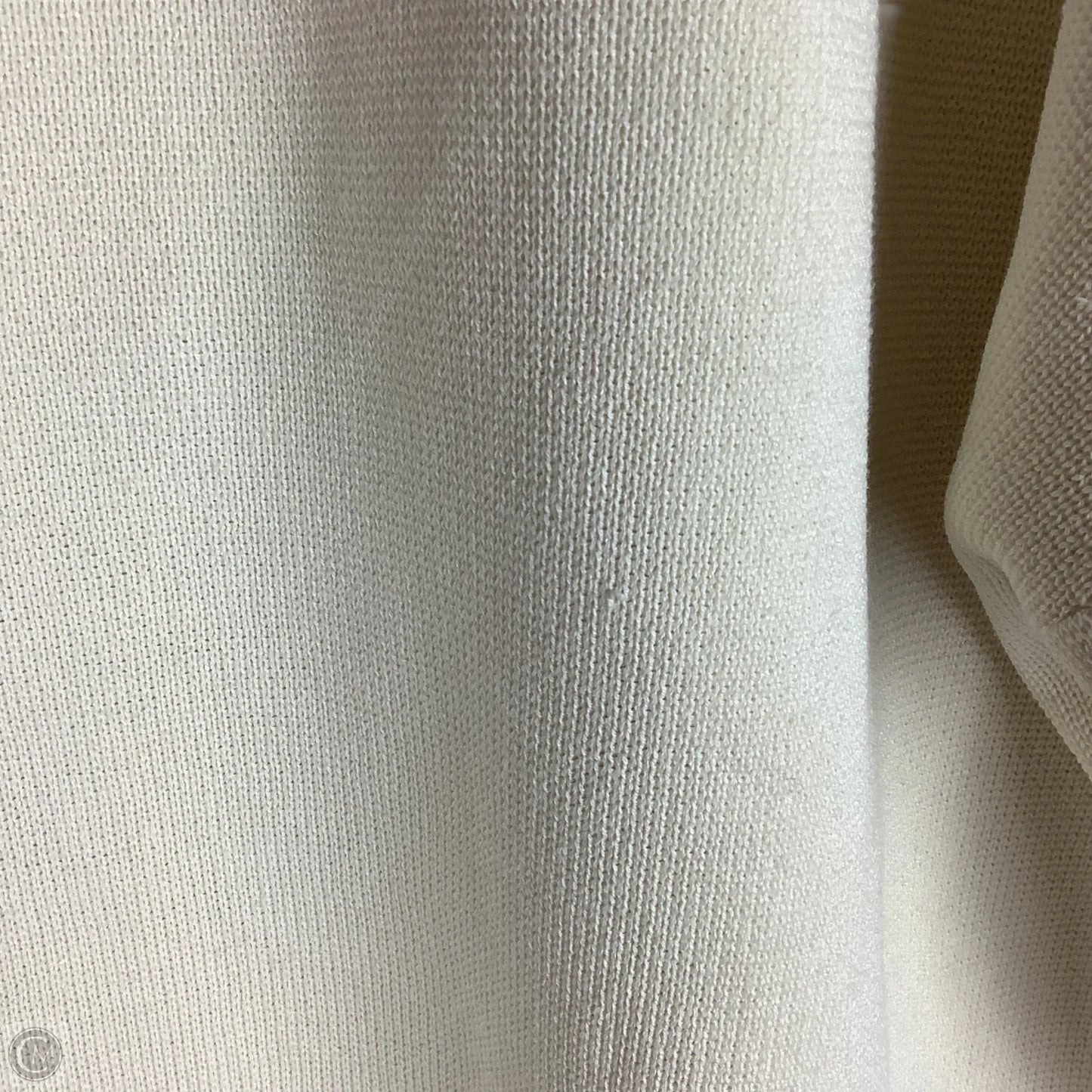 Top Short Sleeve By Eileen Fisher In Cream, Size: Large