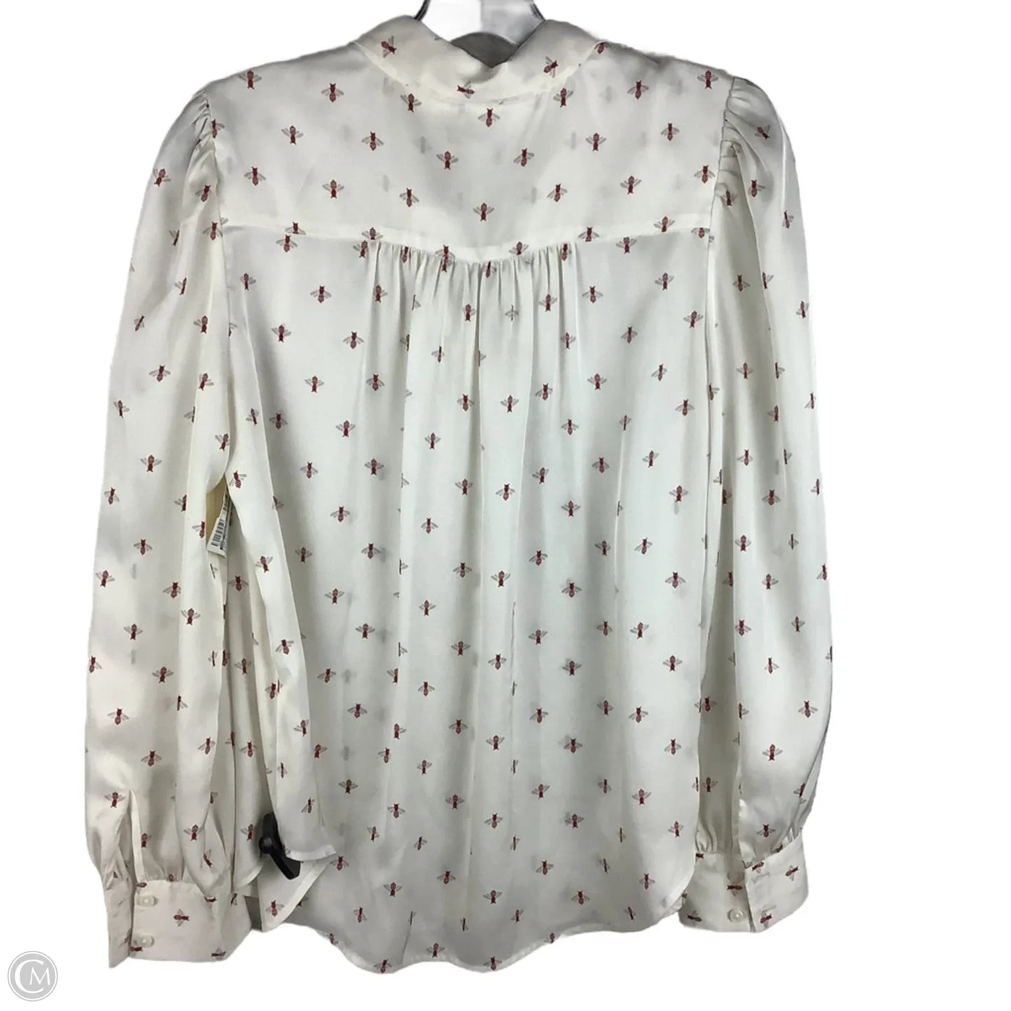 Top Long Sleeve By Ann Taylor In White, Size: S