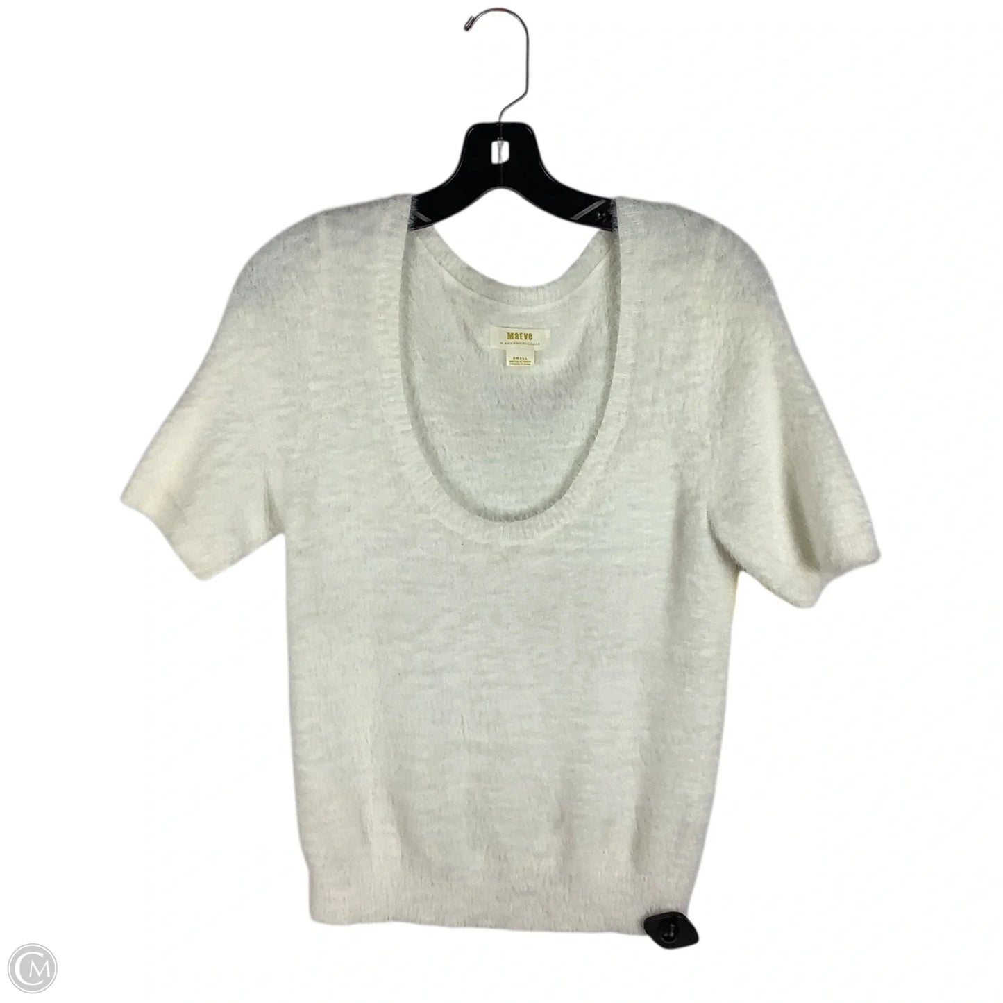 Sweater Short Sleeve By Maeve In Cream, Size: S