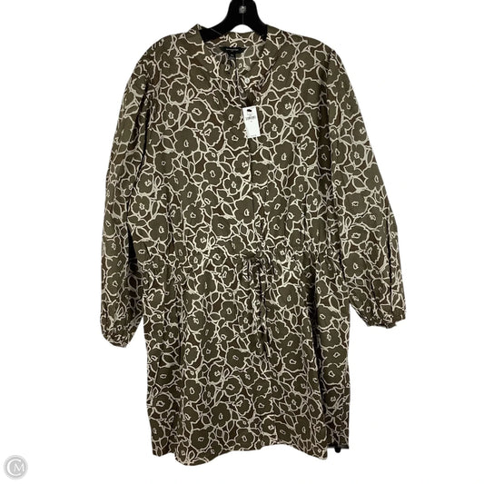 Dress Casual Midi By Banana Republic In Green, Size: Xl