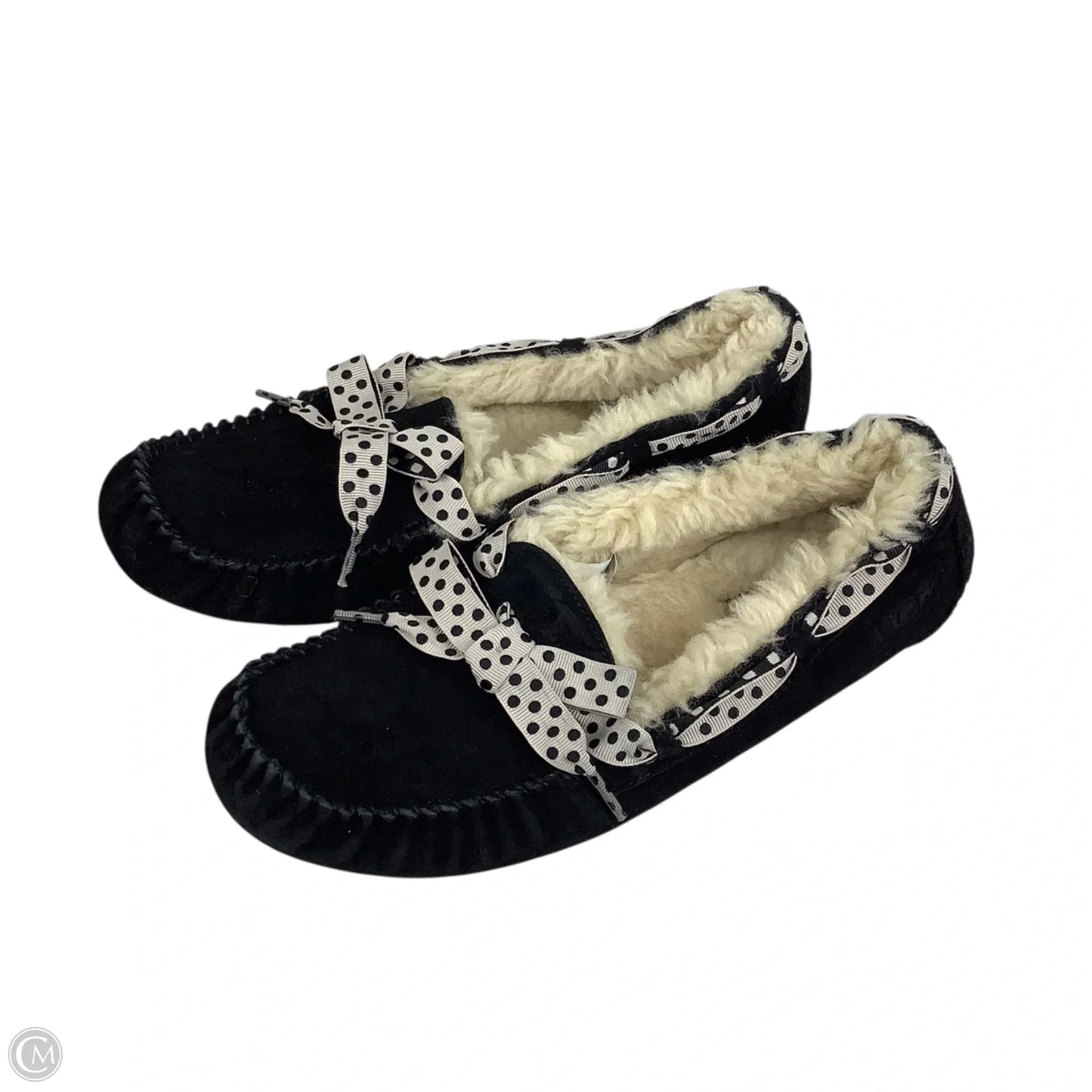 Slippers Designer By Ugg In Black, Size: 9