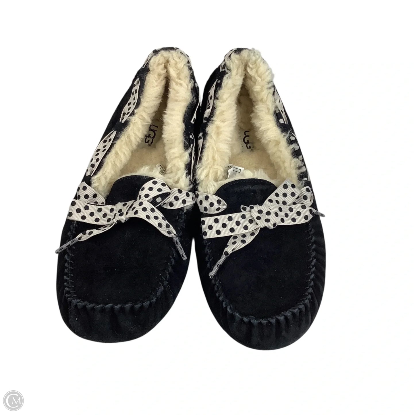 Slippers Designer By Ugg In Black, Size: 9