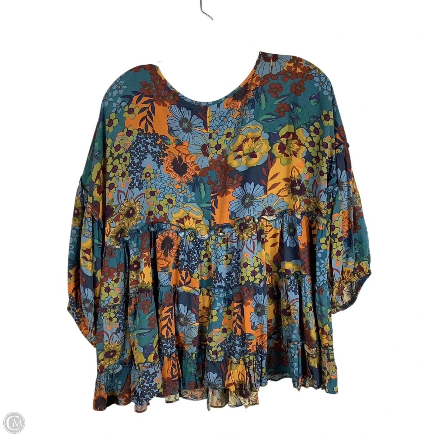 Top Long Sleeve By Easel In Floral Print, Size: L