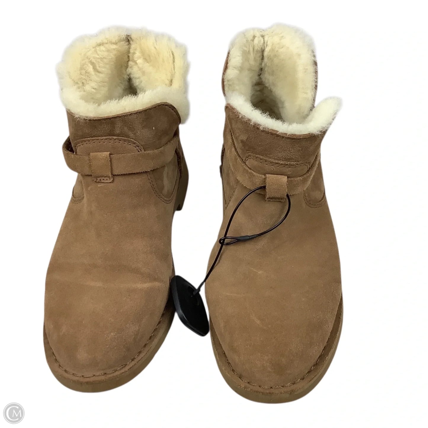 Boots Designer By Ugg In Brown, Size: 9