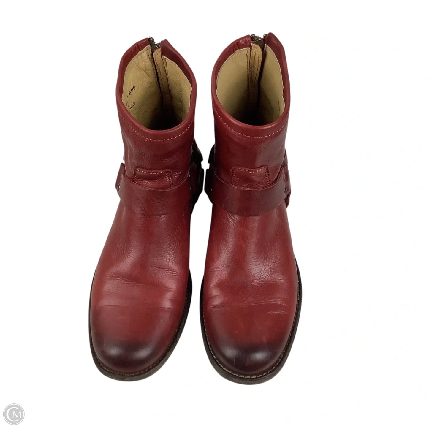 Boots Designer By Frye In Red, Size: 6.5