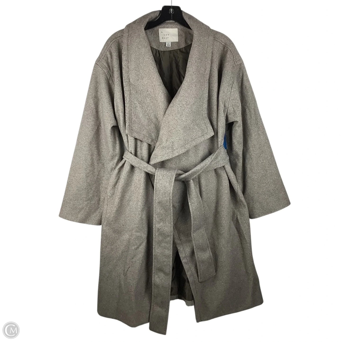 Coat Peacoat By A New Day In Grey, Size: L