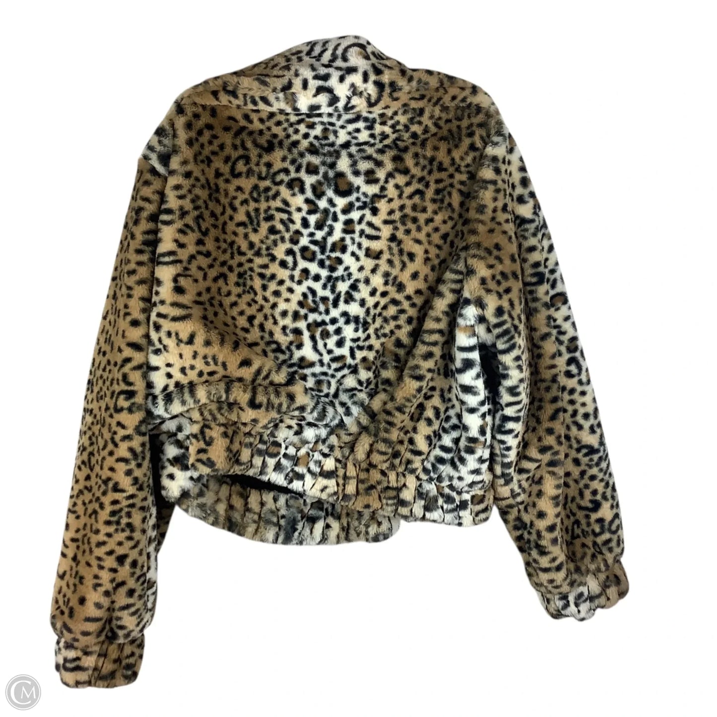 Jacket Faux Fur & Sherpa By No Boundaries In Animal Print, Size: Xl