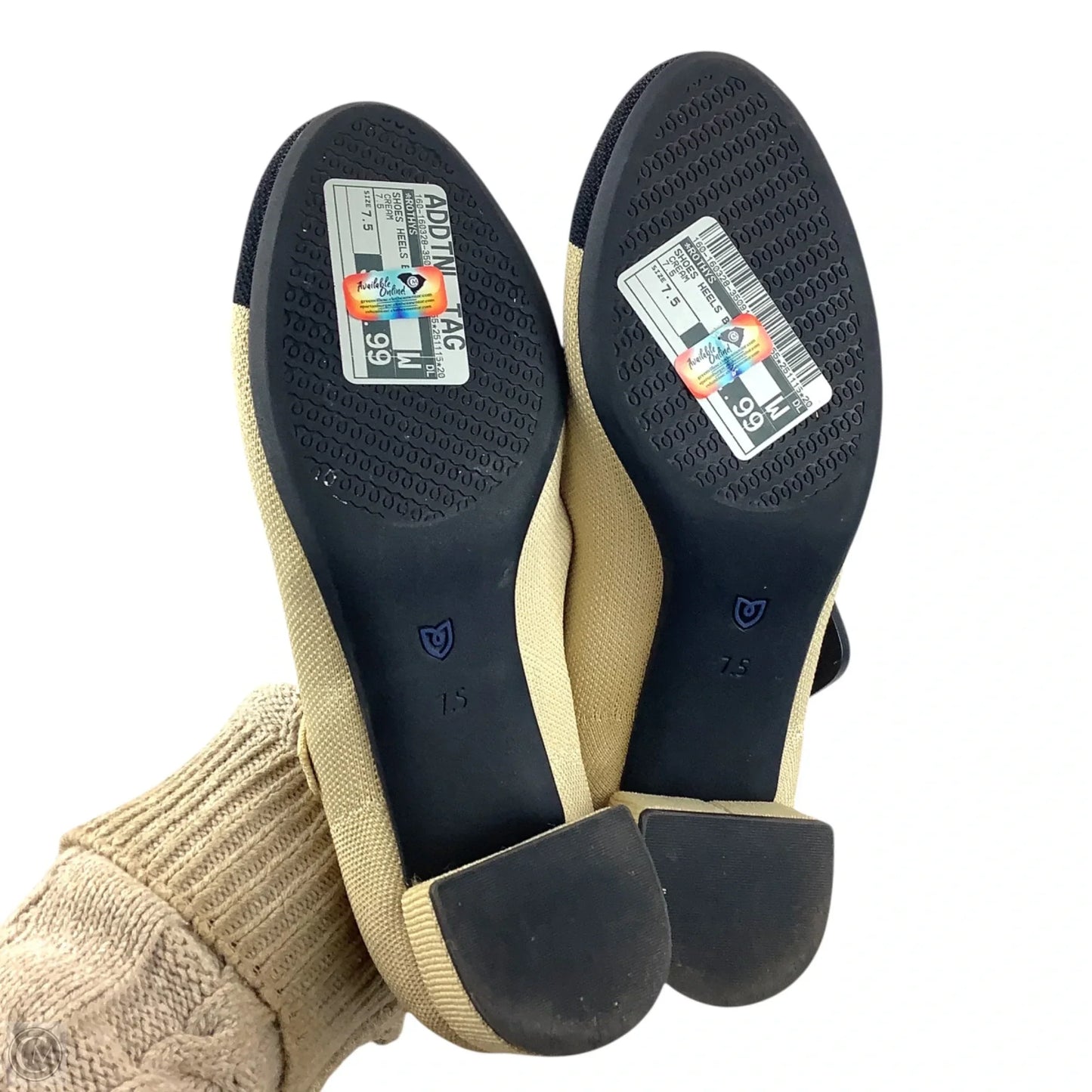 Shoes Heels Block By Rothys In Cream, Size: 7.5