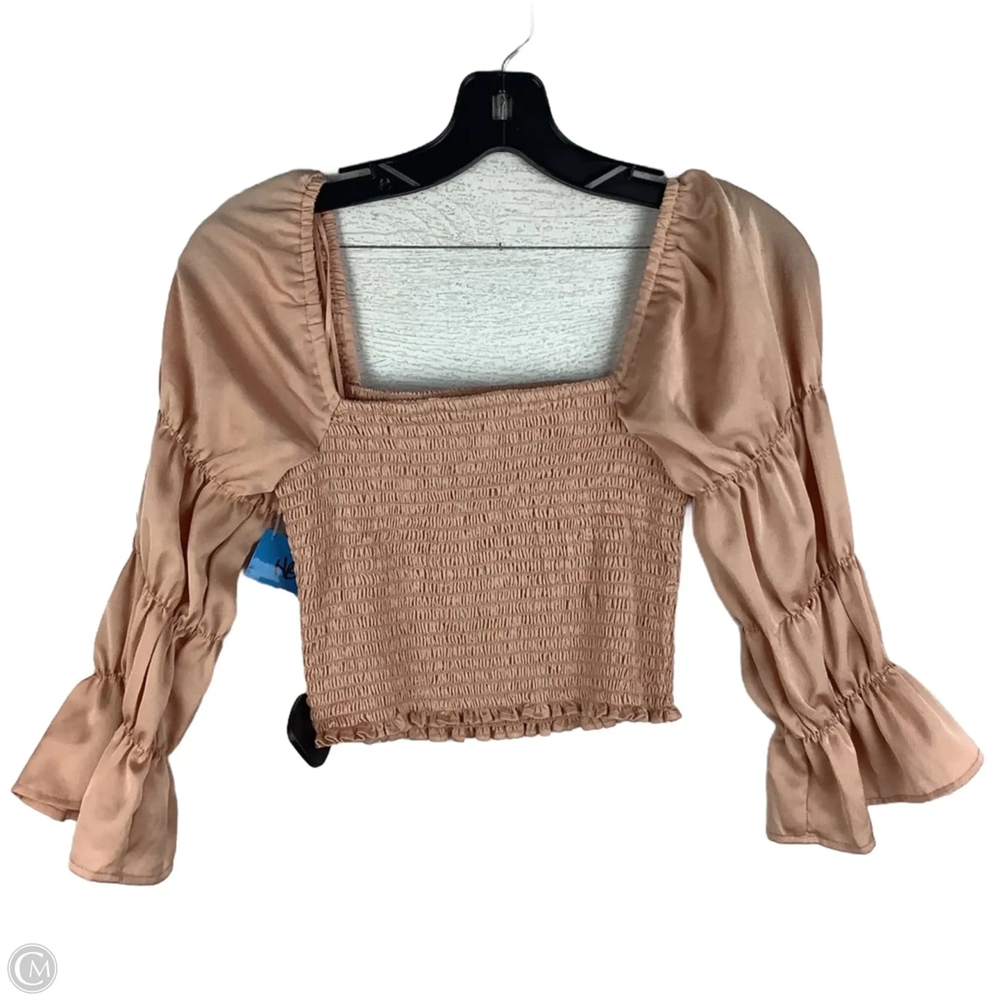 Top Long Sleeve By Free People In Pink, Size: S