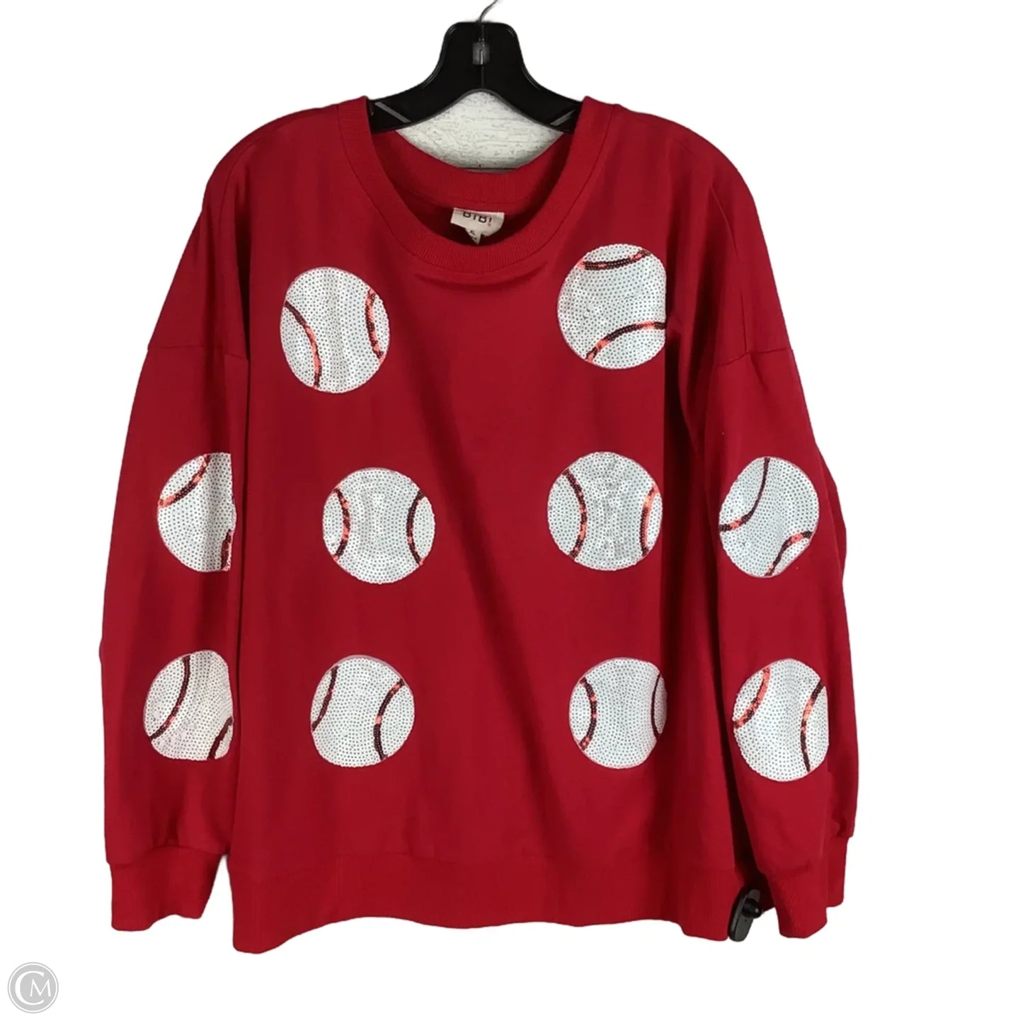 Top Short Sleeve By Bibi In Red, Size: Xl