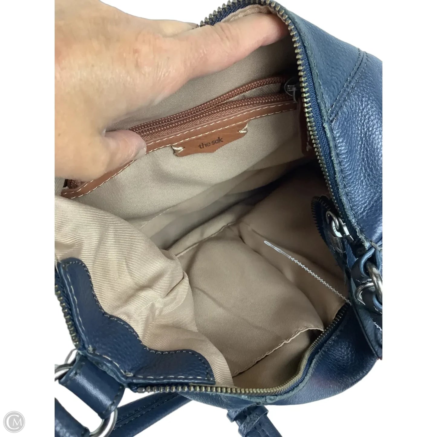 Handbag Leather By The Sak, Size: Medium
