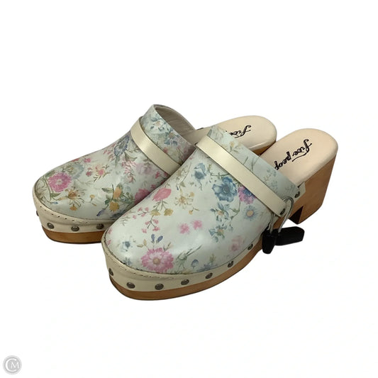 Shoes Heels Block By Free People In Floral Print, Size: 38