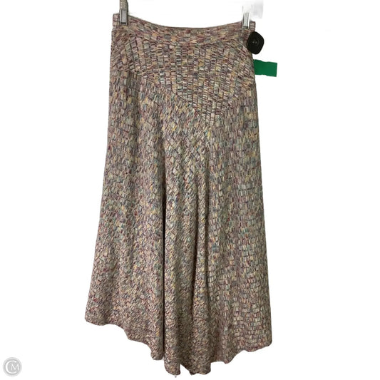 Skirt Midi By Anthropologie In Multi-colored, Size: Xs