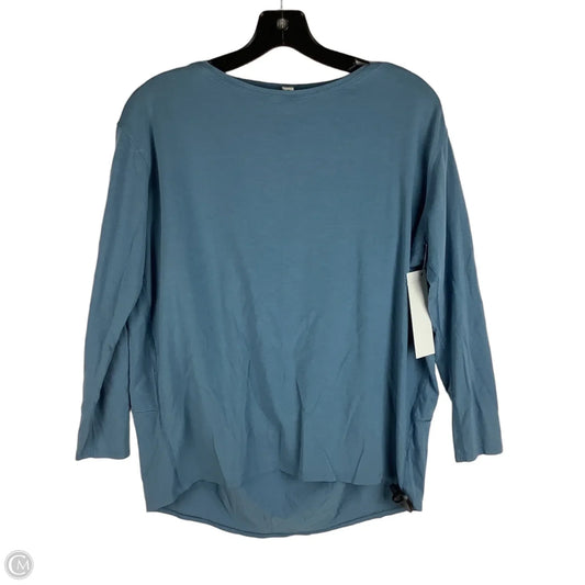 Athletic Top Long Sleeve Crewneck By Lululemon In Blue, Size: 6