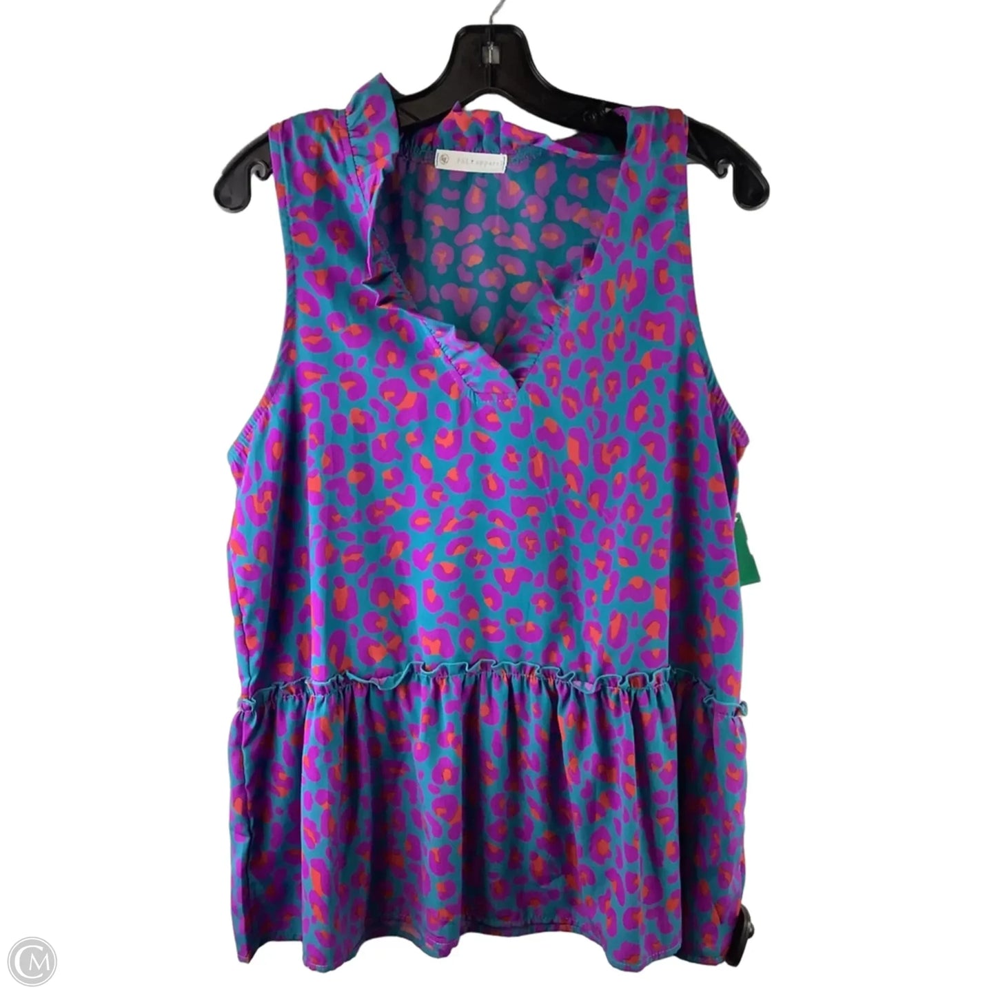 Top Sleeveless By Clothes Mentor In Animal Print, Size: M