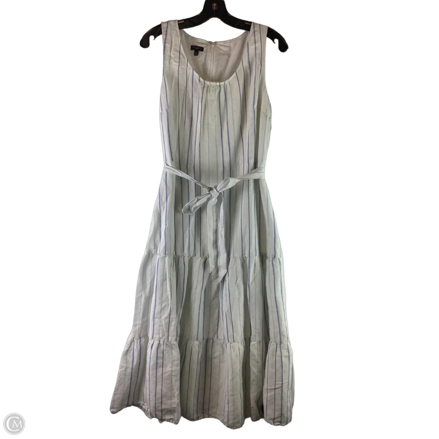 Dress Casual Midi By Talbots In Striped Pattern, Size: 8p