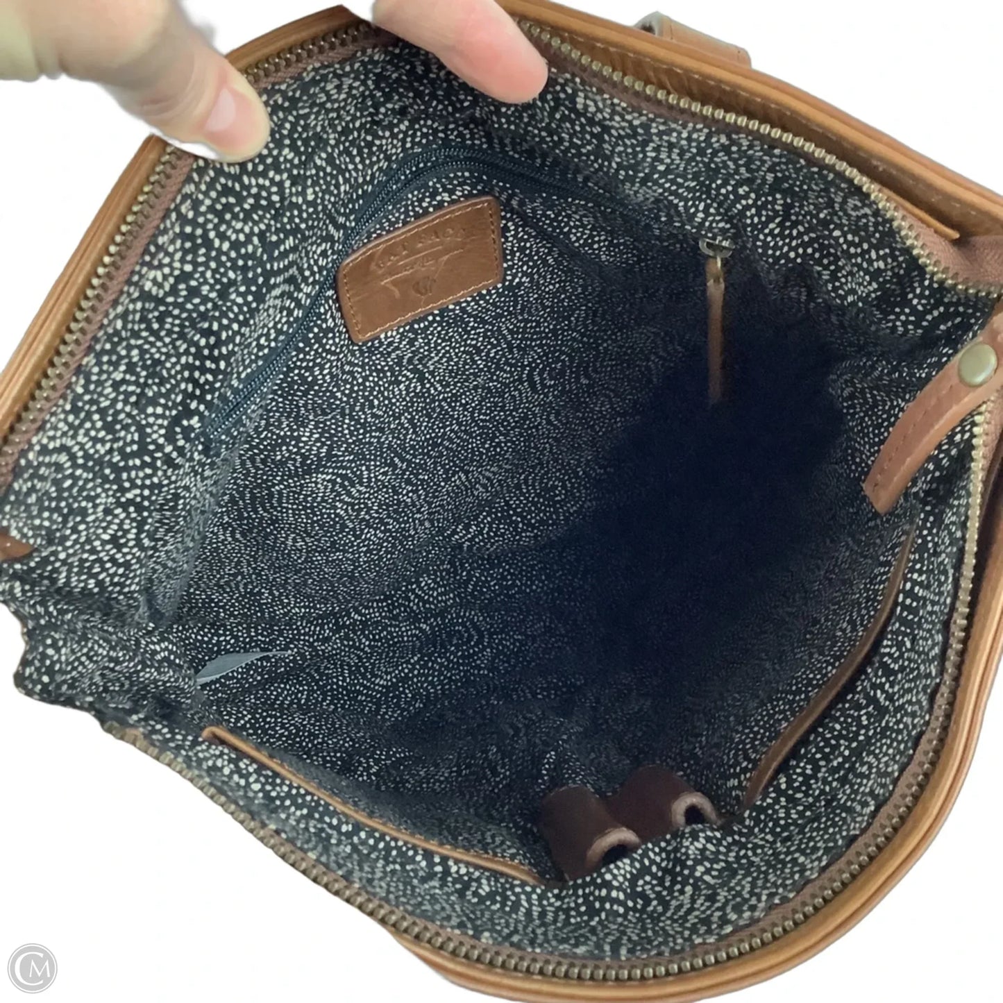 Crossbody Leather By Fatface, Size: Large