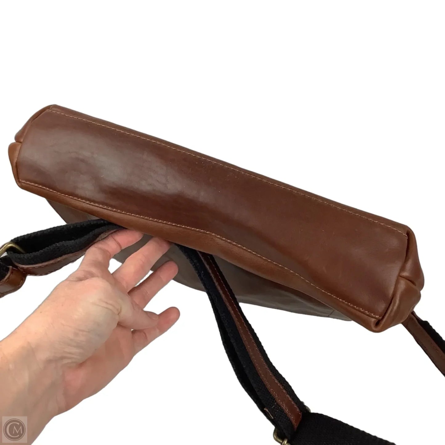 Crossbody Leather By Fatface, Size: Large