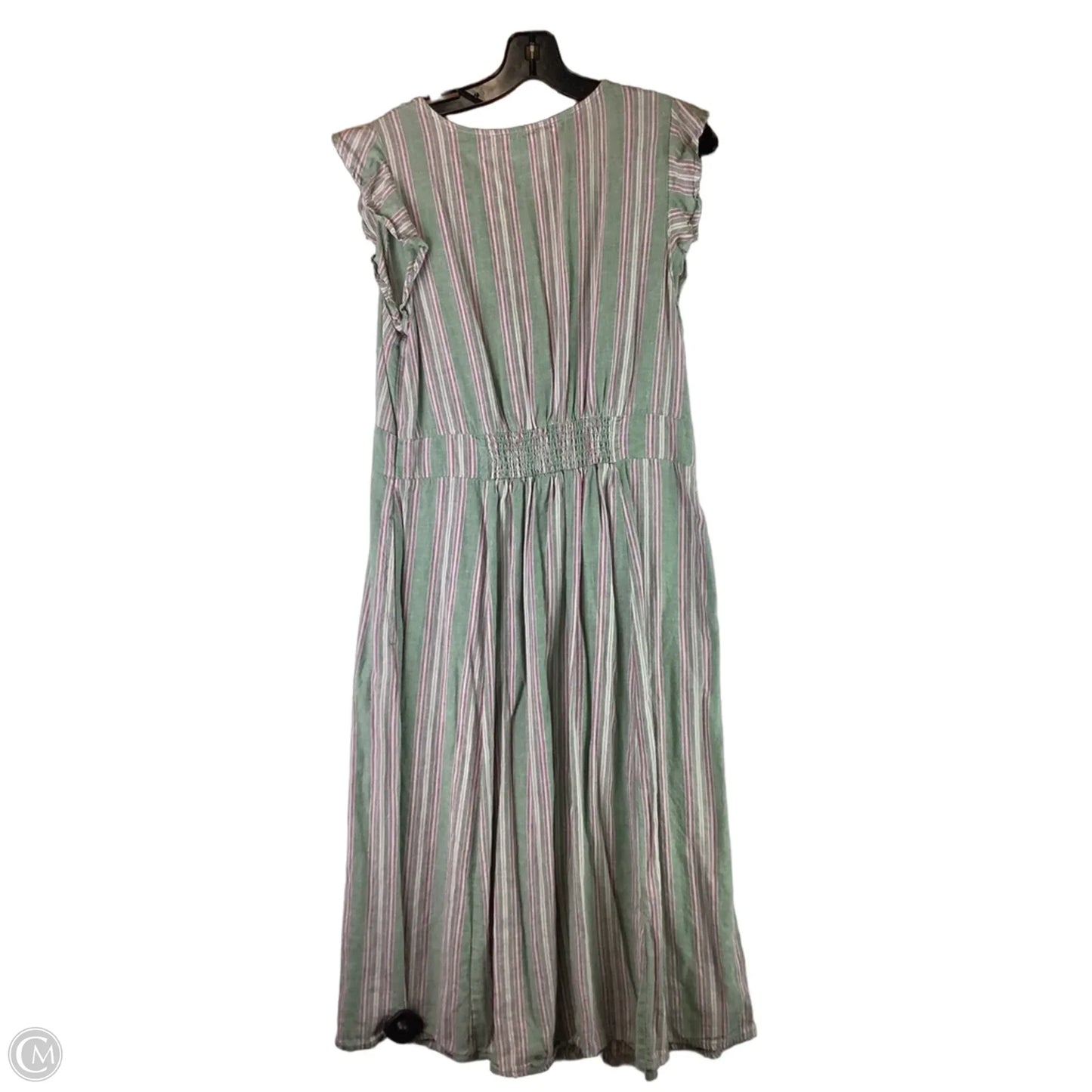 Dress Casual Maxi By Wonderly In Green & Pink, Size: Mp