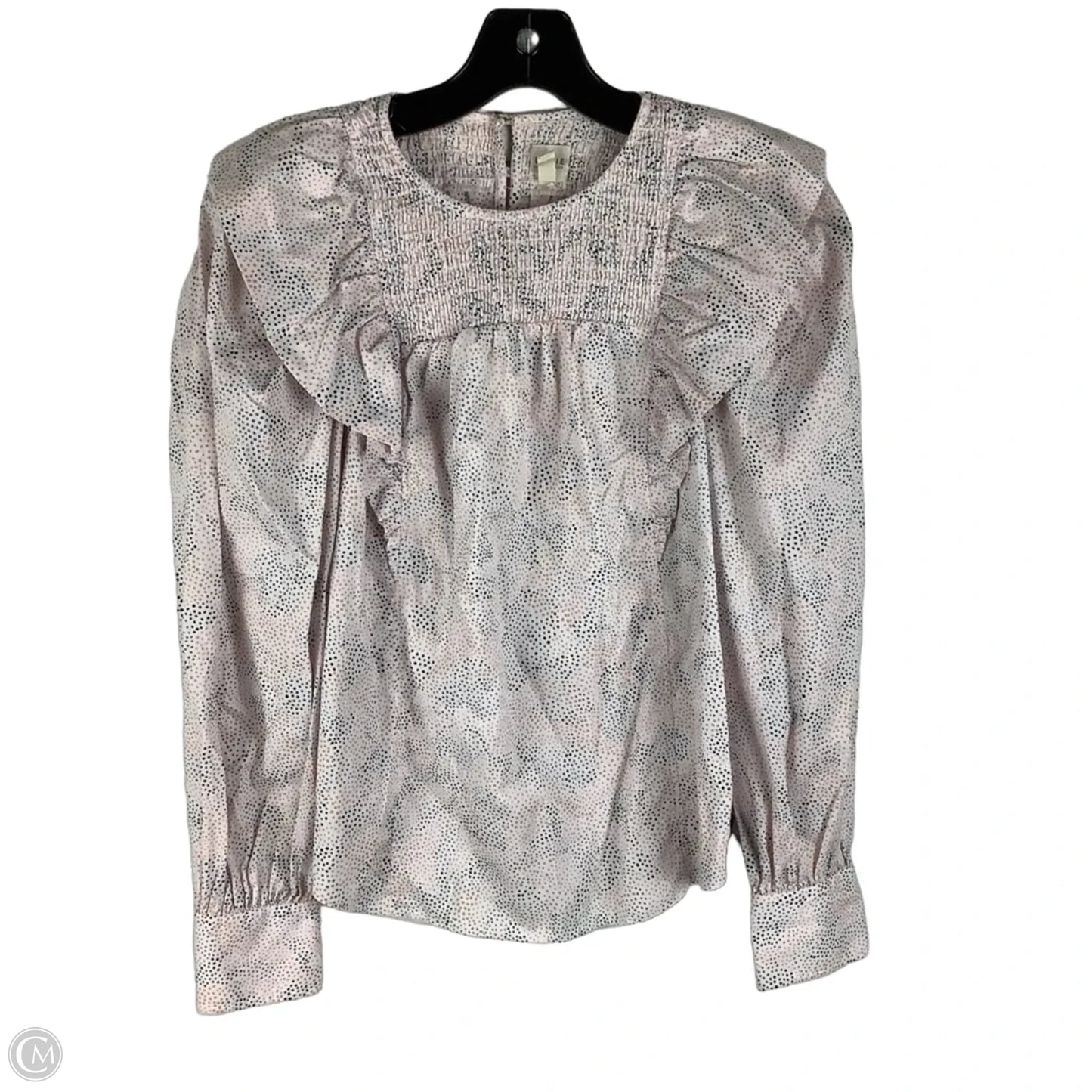 Top Long Sleeve By Rebecca Taylor In Pink, Size: S