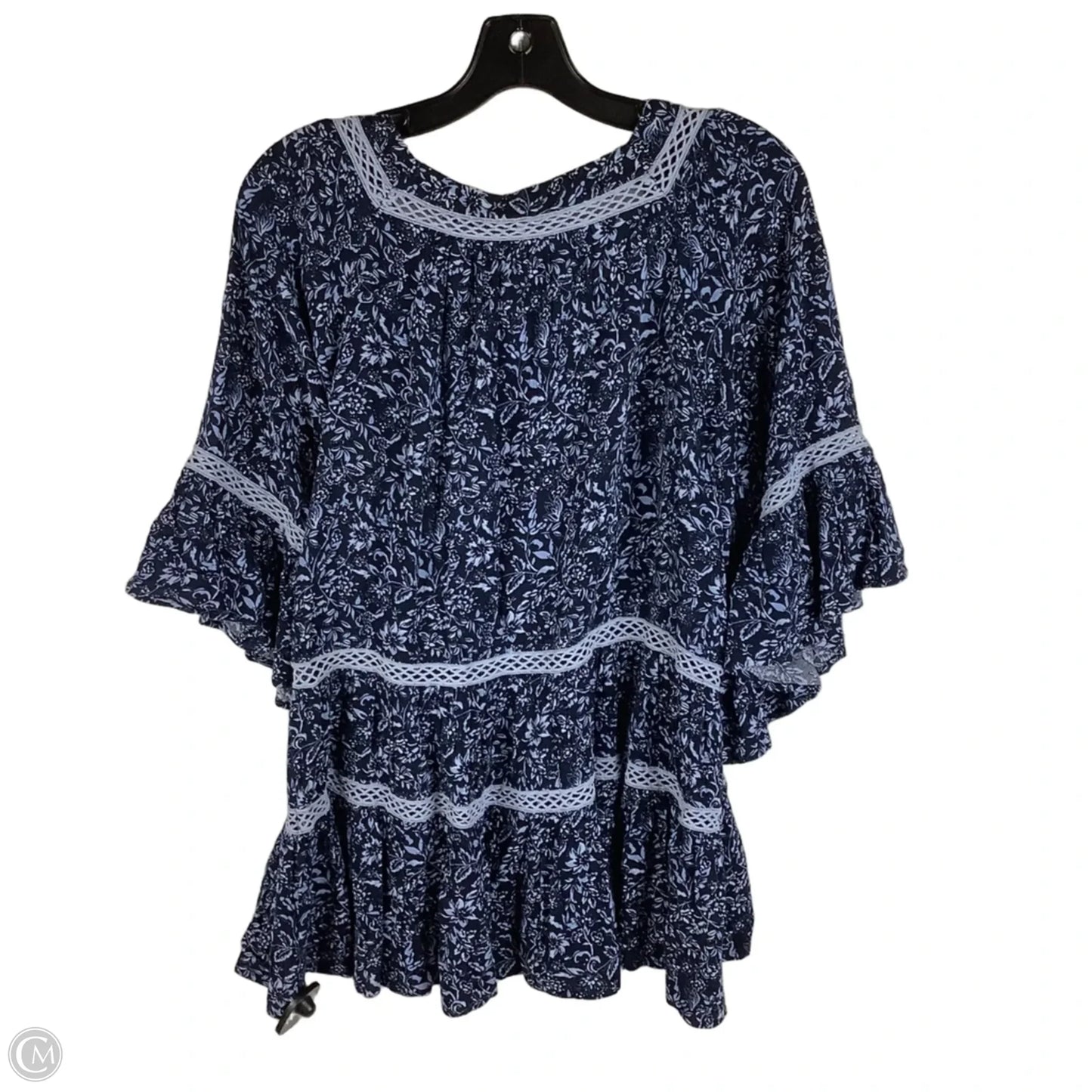 Top Short Sleeve By Free People In Blue, Size: S