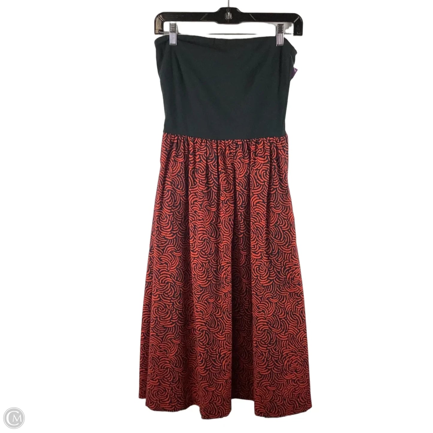 Dress Casual Midi By Nation In Black & Red, Size: S