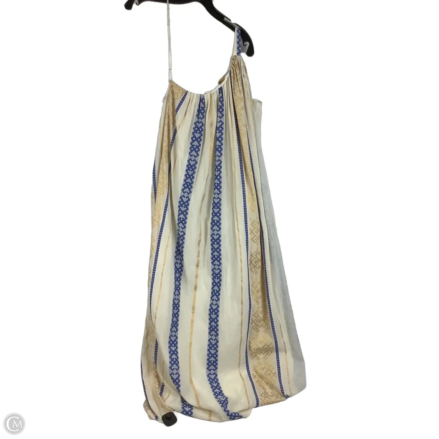 Dress Party Long By Cmc In Blue & Cream, Size: S