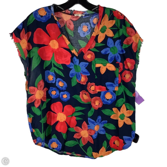 Top Short Sleeve By Jodifl In Multi-colored, Size: S