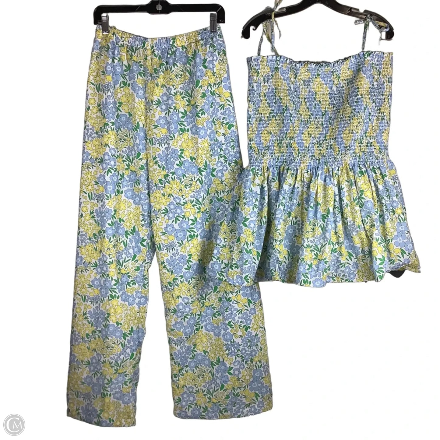 Pants Set 2pc By Clothes Mentor In Blue & Yellow, Size: 3x