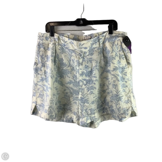 Shorts By Laura Ashley In Blue & White, Size: Xl