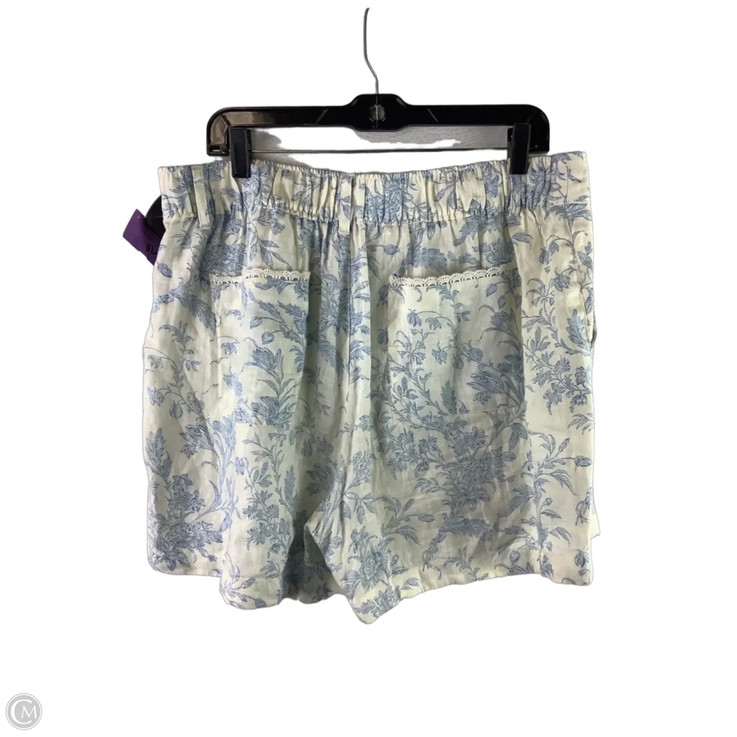 Shorts By Laura Ashley In Blue & White, Size: Xl