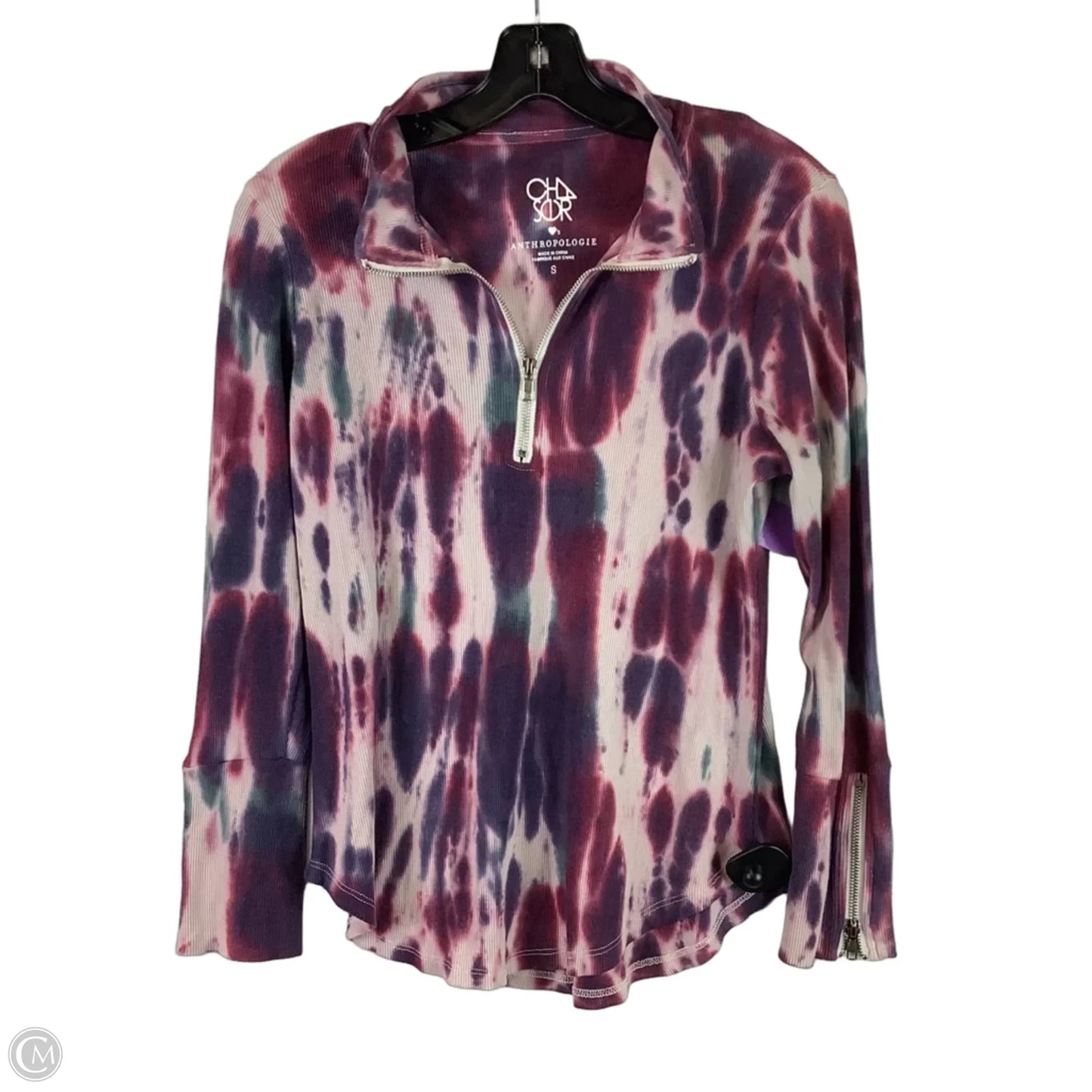 Top Long Sleeve By Chaser In Purple, Size: S
