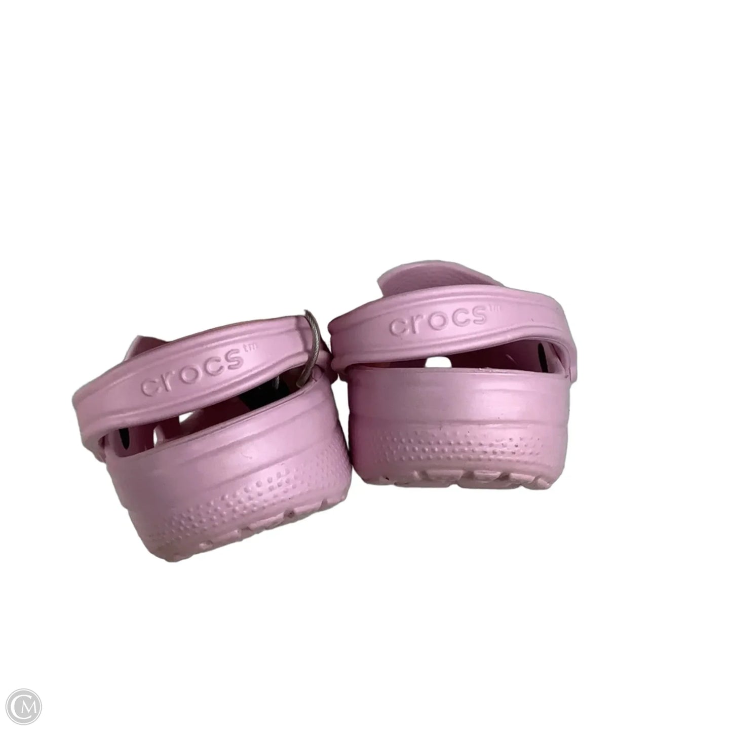 Sandals Flats By Crocs In Pink, Size: 8