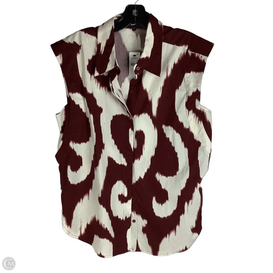Top Sleeveless By Express In Red, Size: L