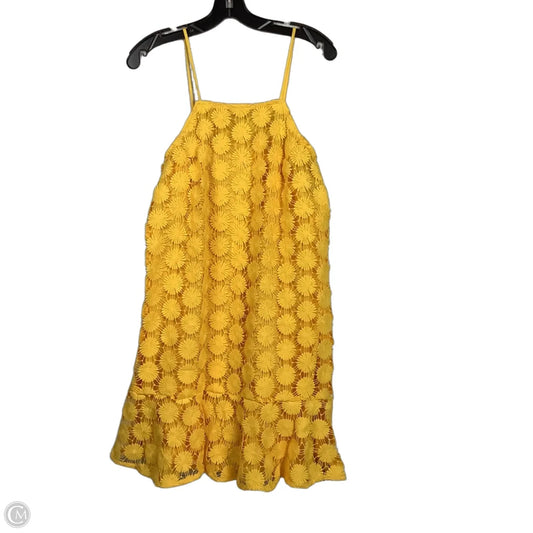 Dress Casual Short By Trina By Trina Turk In Yellow, Size: L