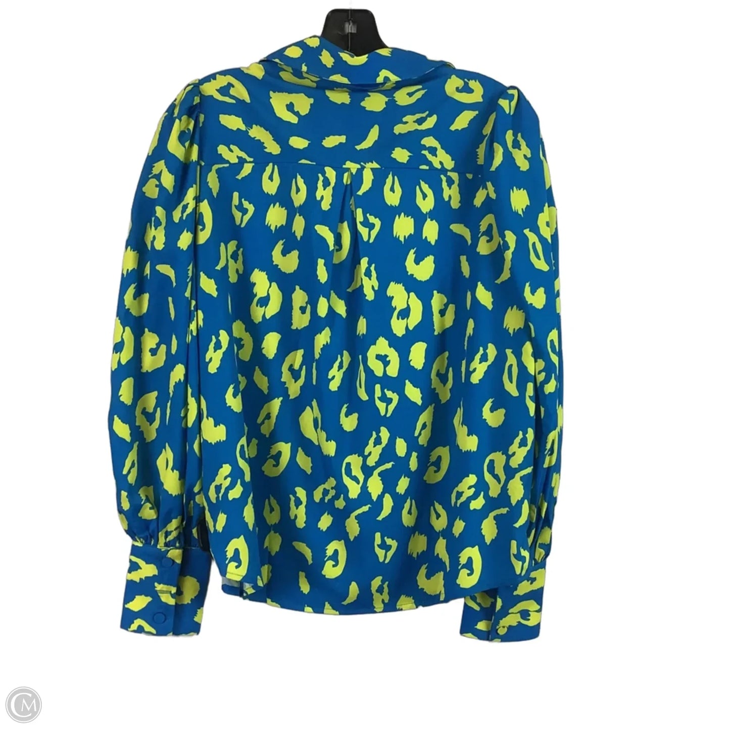 Top Long Sleeve By Umgee In Blue & Yellow, Size: S