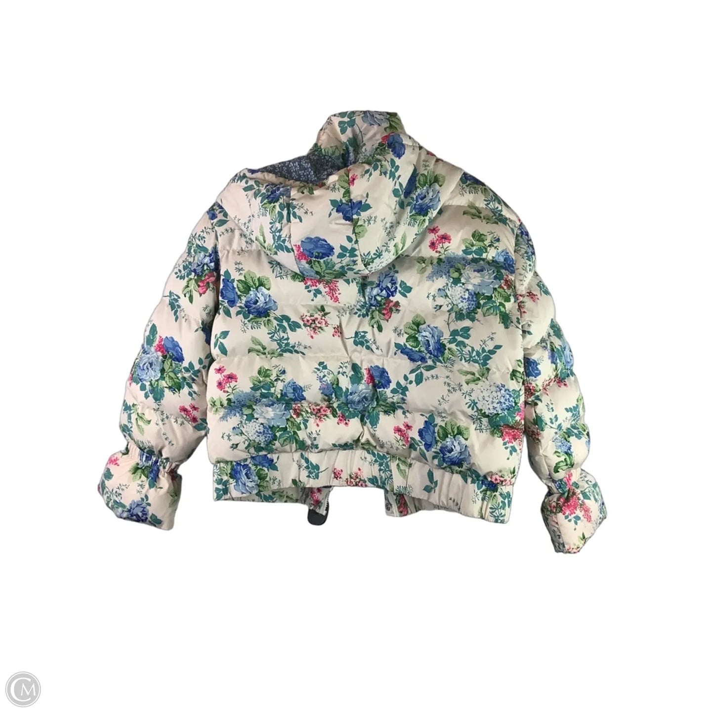 Jacket Puffer & Quilted By Tcec In Floral Print, Size: M